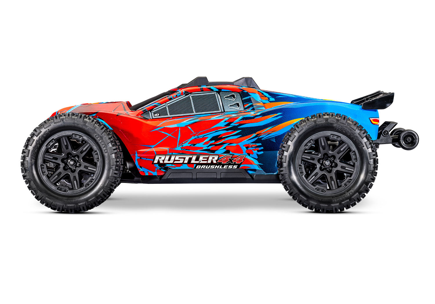 Traxxas Rustler® 4x4 VX3 1/10 RTR 4WD Brushless Stadium Truck (RED)