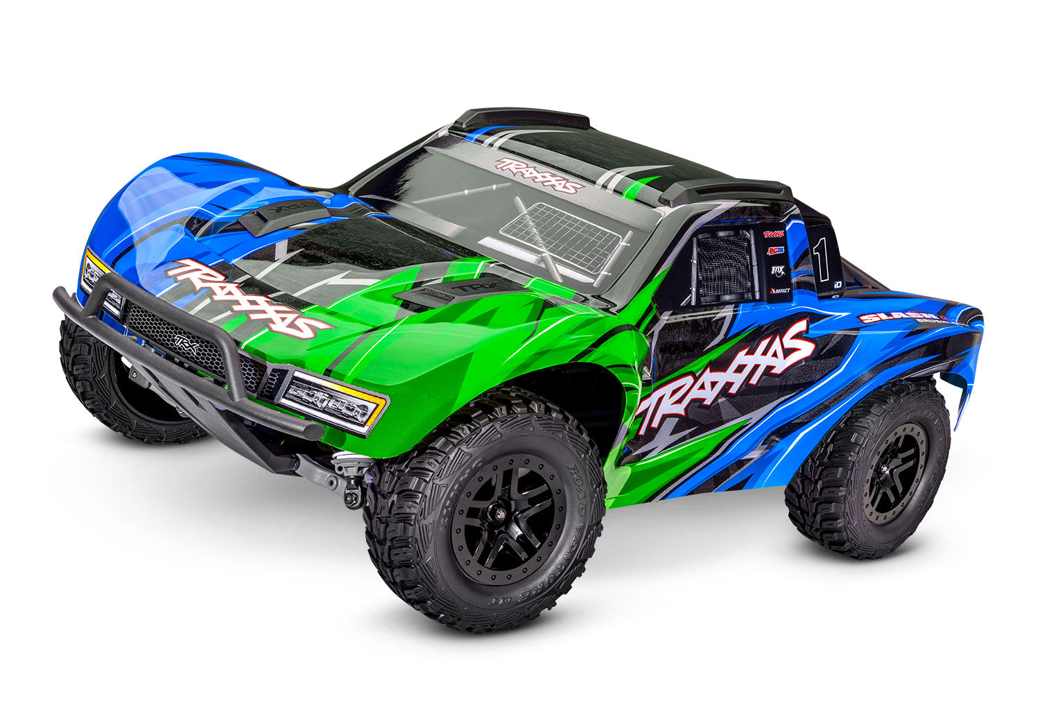 Traxxas Slash VX3 1/10 RTR 4X4 Brushless Short Course Truck (Green) w/VX3 ESC, TQi™ Sport 2.4GHz Radio & TSM