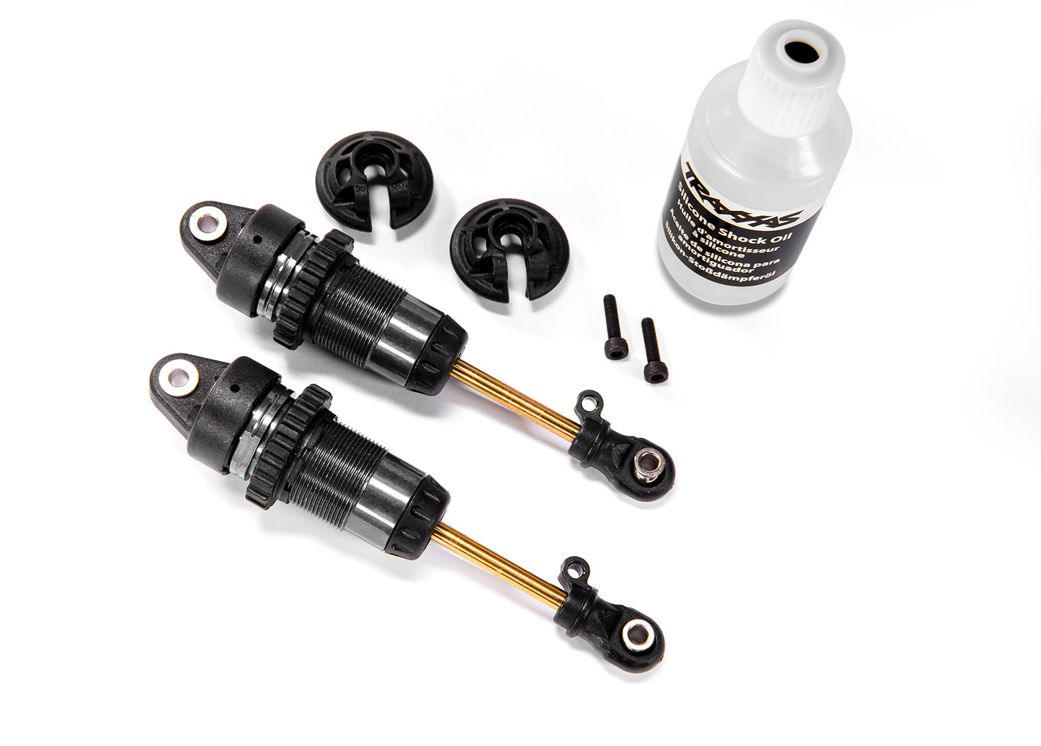 Traxxas 1/10 GTR Long Shocks w/Ti-Nitride Shafts (Hard Anodized) (2)