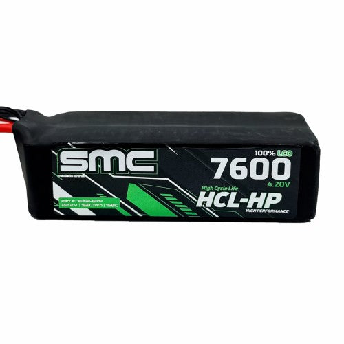 SMC Racing HCL-HP 22.2V 7600mAh 150C G10 Protection Plates (Traxxas Connector)