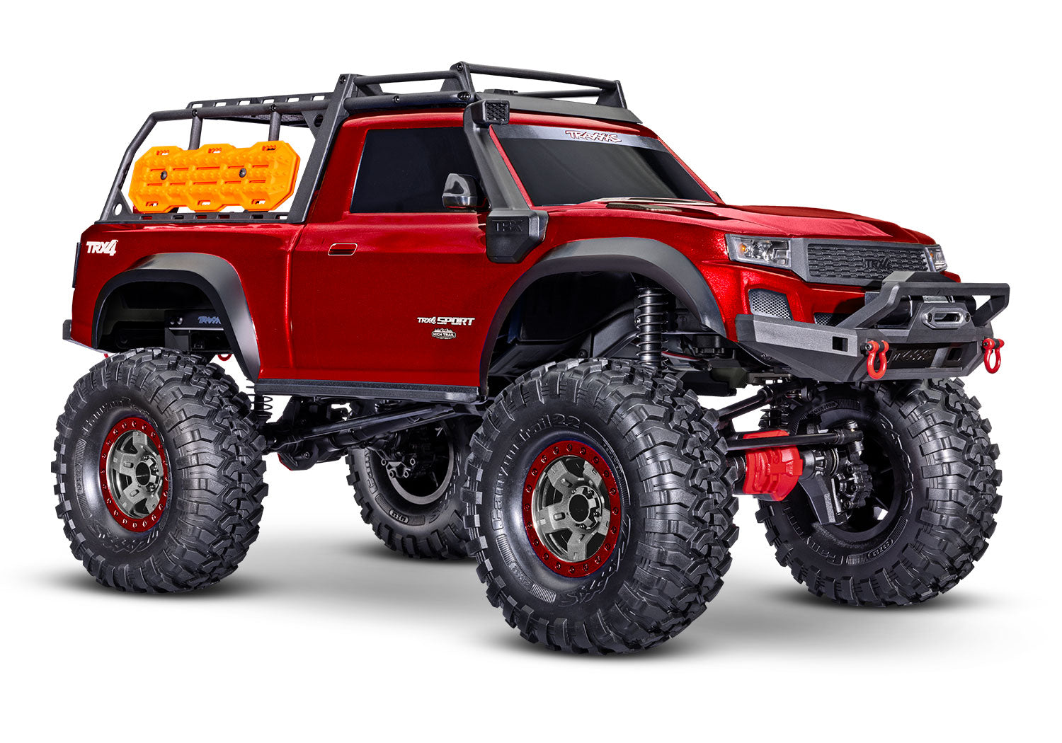 Traxxas TRX-4 Sport High Trail Edition 1/10 Scale Trail Rock Crawler (Red) w/TQ 2.4GHz Radio