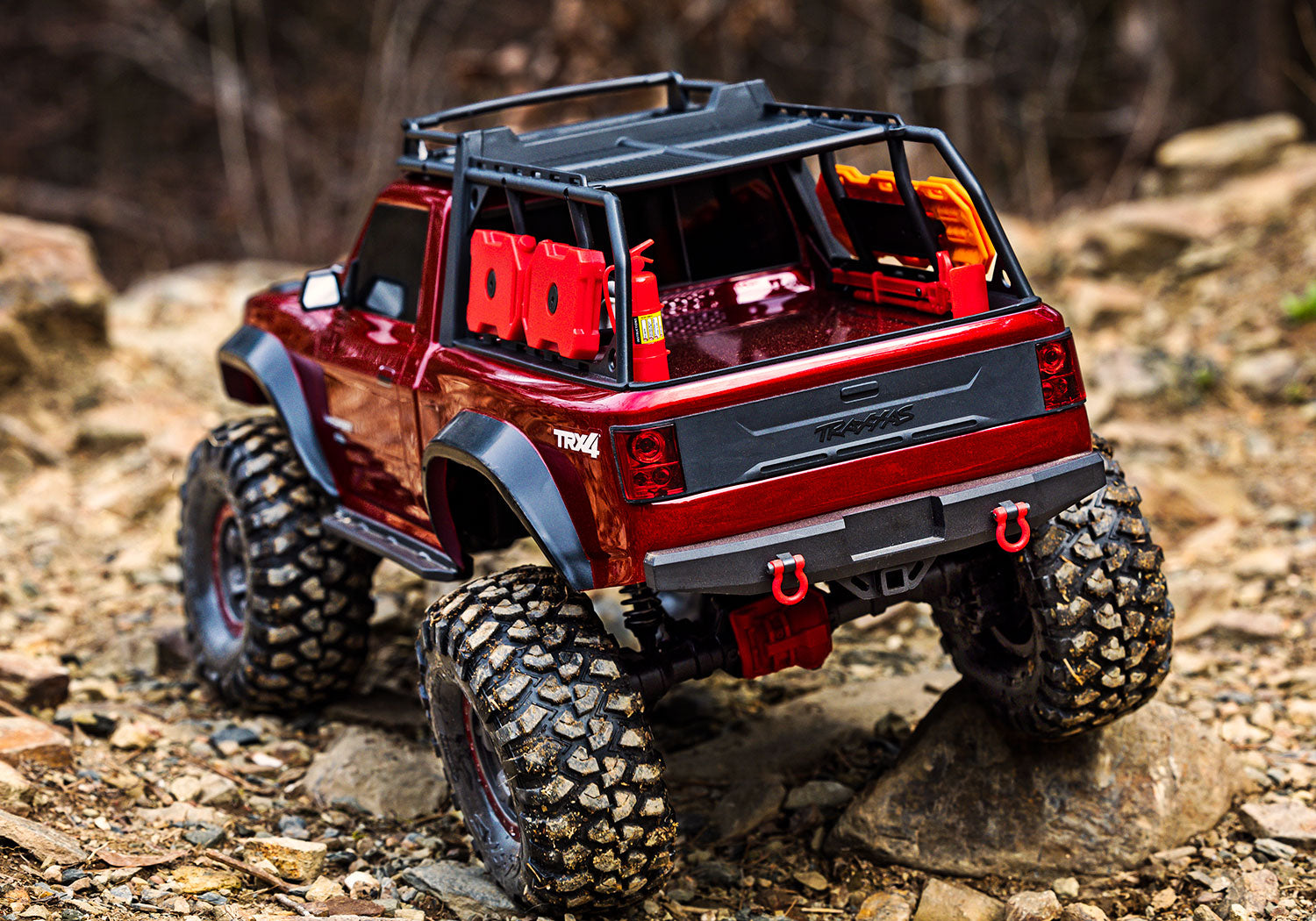 Traxxas TRX-4 Sport High Trail Edition 1/10 Scale Trail Rock Crawler (Red) w/TQ 2.4GHz Radio