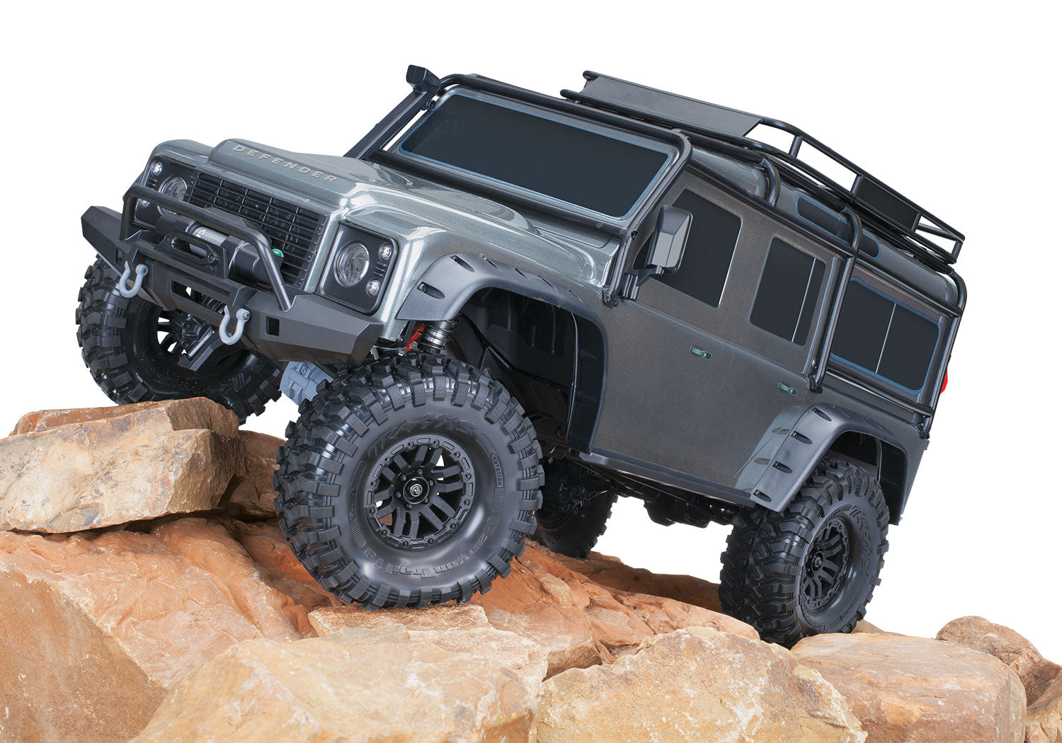 Traxxas TRX-4 1/10 Scale & Trail Rock Crawler w/Land Rover Defender Body (Sand) w/XL-5 ESC & TQi 2.4GHz Radio