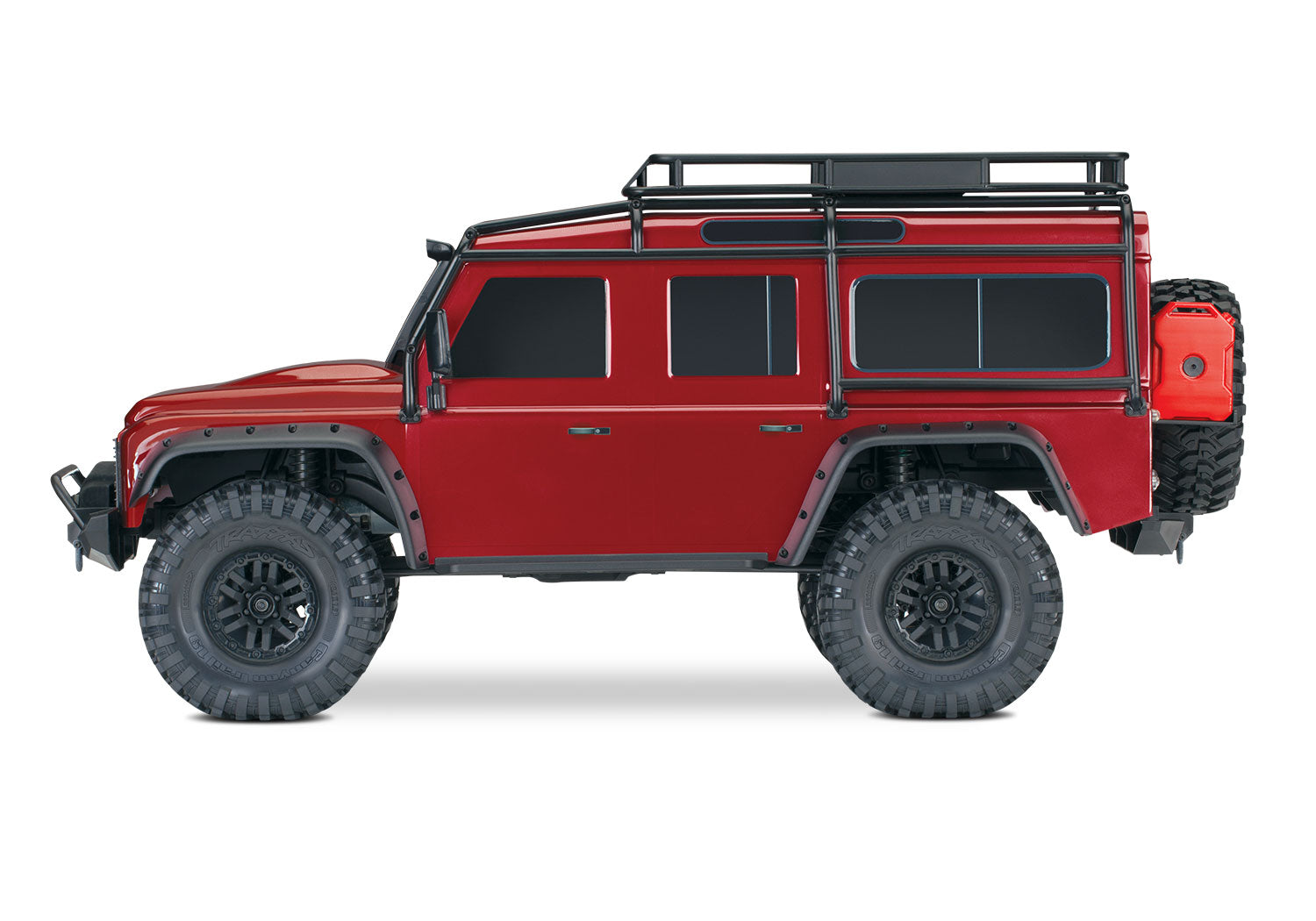 Traxxas TRX-4 1/10 Scale & Trail Rock Crawler w/Land Rover Defender Body (Red) w/XL-5 ESC & TQi 2.4GHz Radio