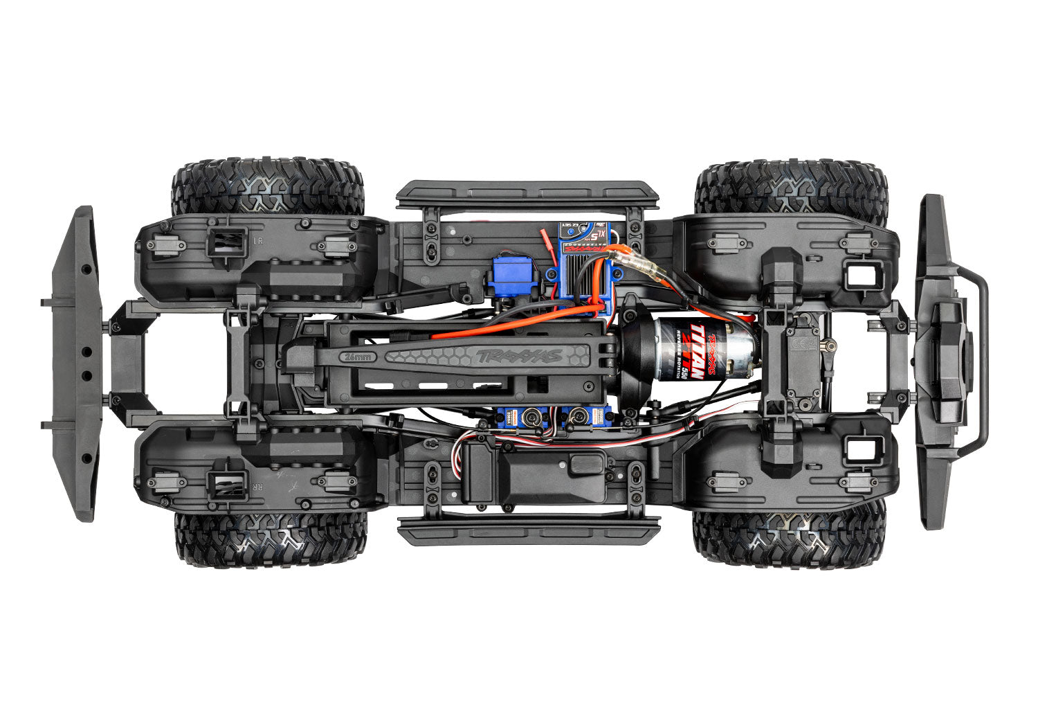 Traxxas TRX-4 1/10 Scale & Trail Rock Crawler w/Land Rover Defender Body (Red) w/XL-5 ESC & TQi 2.4GHz Radio