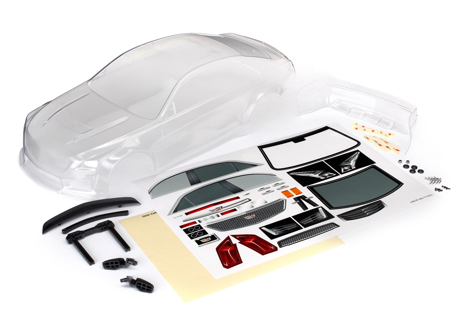 Traxxas Cadillac CTS-V 1/10 4-Tec 2.0 Sedan Body (Clear)