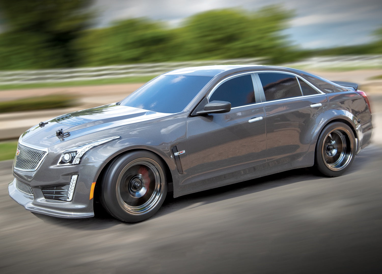 Traxxas Cadillac CTS-V Pre-Painted 1/10 Touring Car Body (Silver)