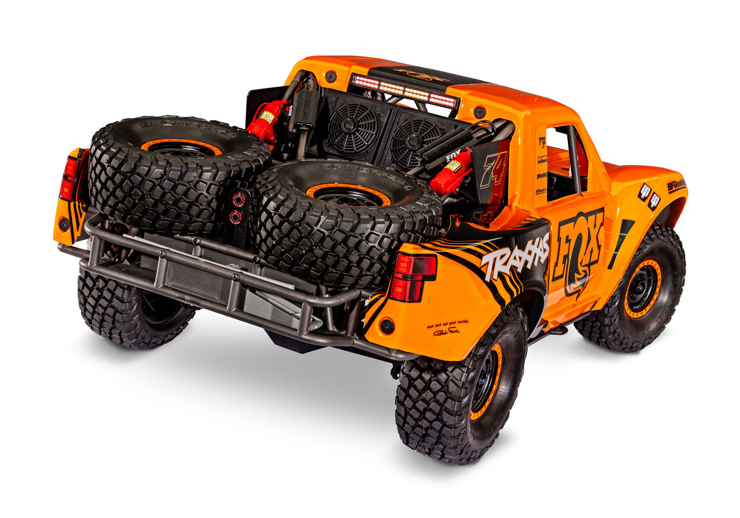 Traxxas Unlimited Desert Racer UDR 6S RTR 4WD Race Truck (Fox) w/LED Lights & TQi 2.4GHz Radio