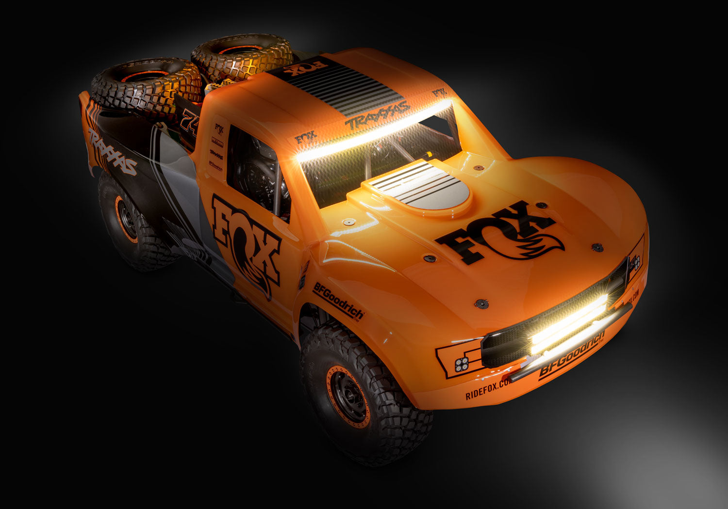 Traxxas Unlimited Desert Racer UDR 6S RTR 4WD Race Truck (Fox) w/LED Lights & TQi 2.4GHz Radio