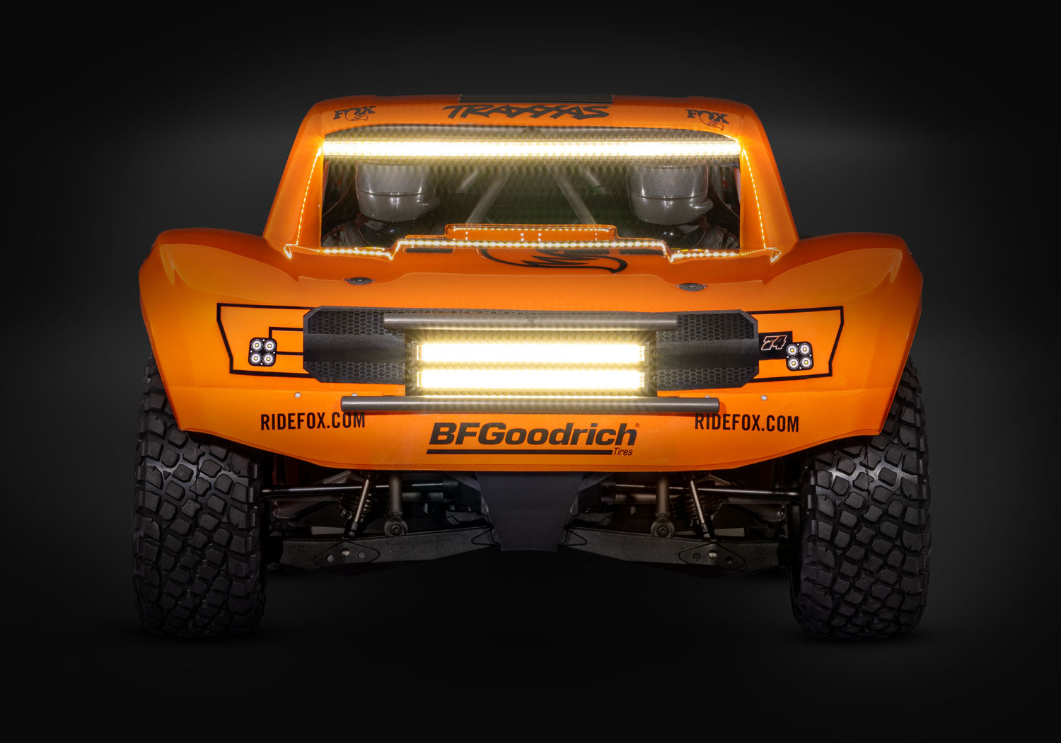 Traxxas Unlimited Desert Racer UDR 6S RTR 4WD Race Truck (Fox) w/LED Lights & TQi 2.4GHz Radio