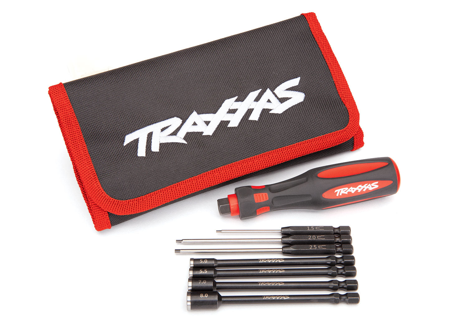 Traxxas 7-Piece Metric Hex & Nut Driver Essentials Set w/Carrying Case (1.5mm, 2mm, 2.5mm, 5.0mm, 5.5mm, 7.0mm, 8.0mm)