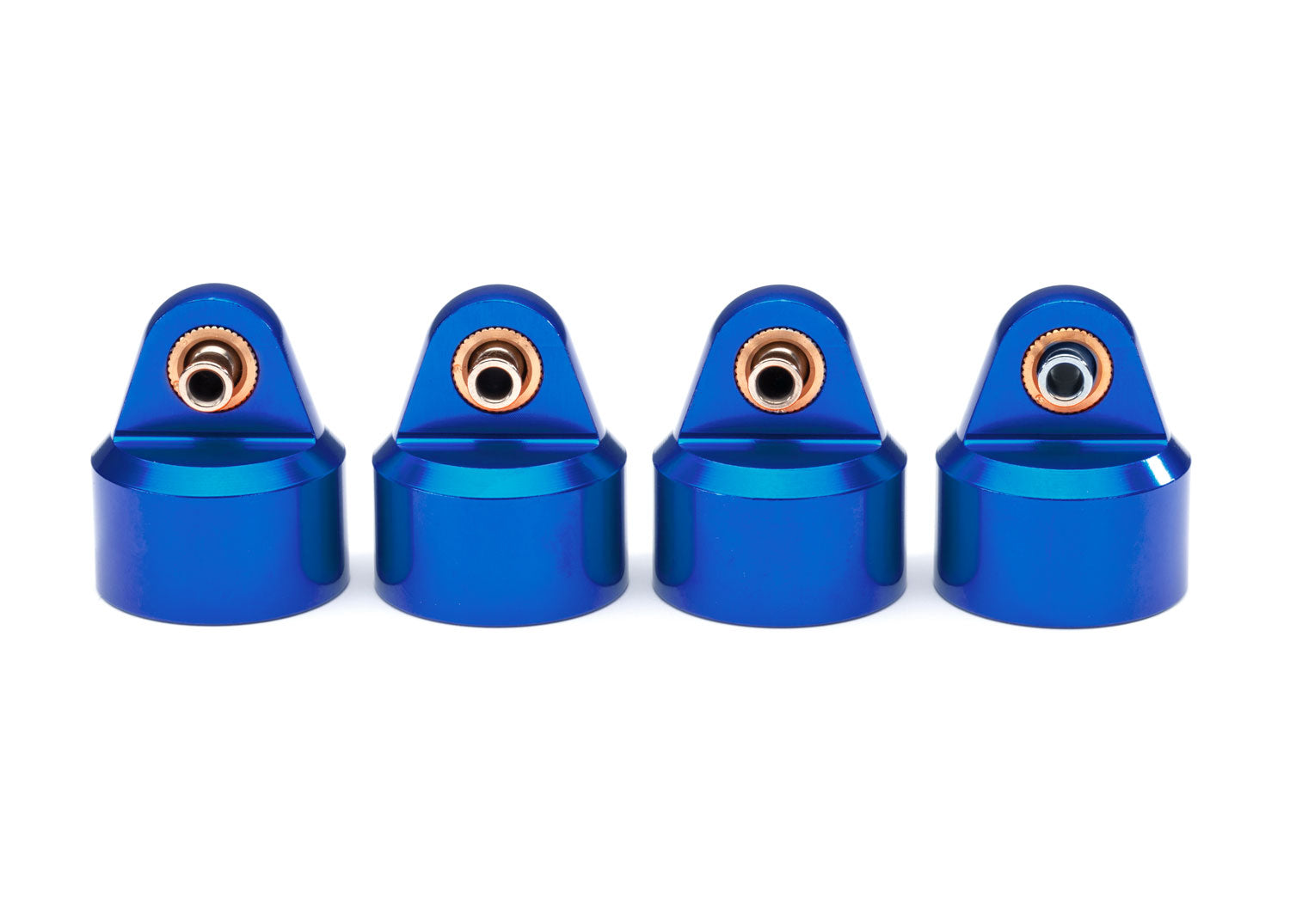 Traxxas GT-Maxx Aluminum Shock Caps (Blue) (4)