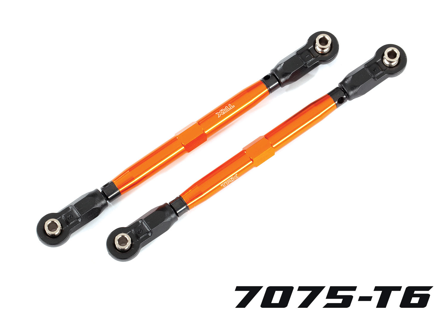 Traxxas WideMaxx Aluminum Toe Link Tubes (Orange) (2) (Use with TRA8995 WideMaxx Suspension Kit)