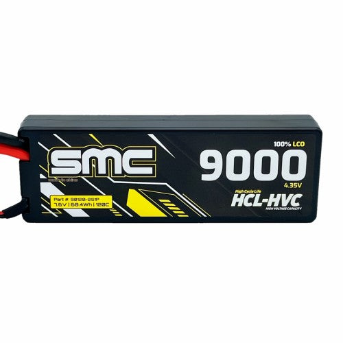 SMC Racing HCL-HVC 7.6V-9000mAh 120C Hardcase (Deans)