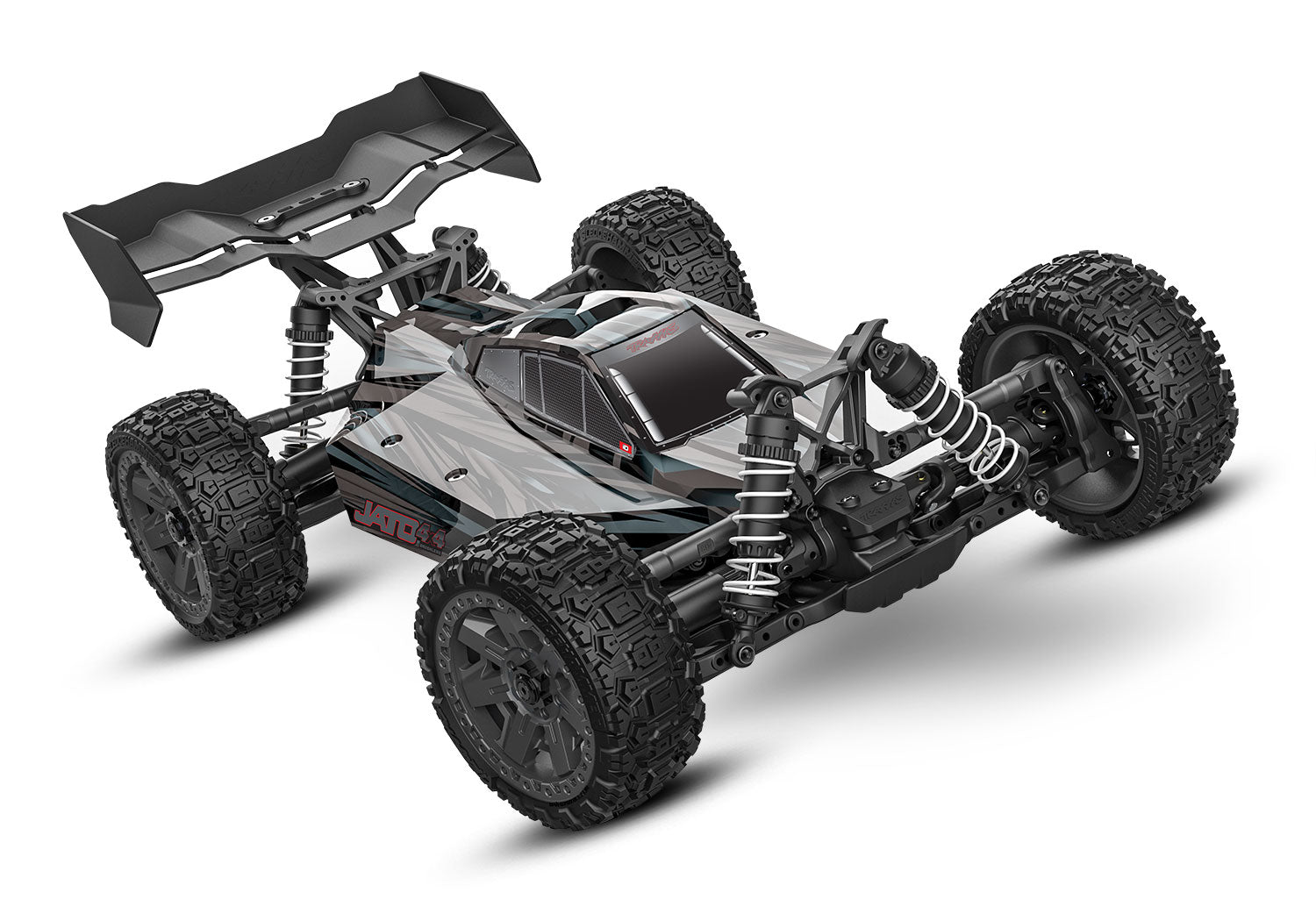 Traxxas Jato® 4X4 BL-2s: 1/8 scale 4X4 brushless buggy(Black)