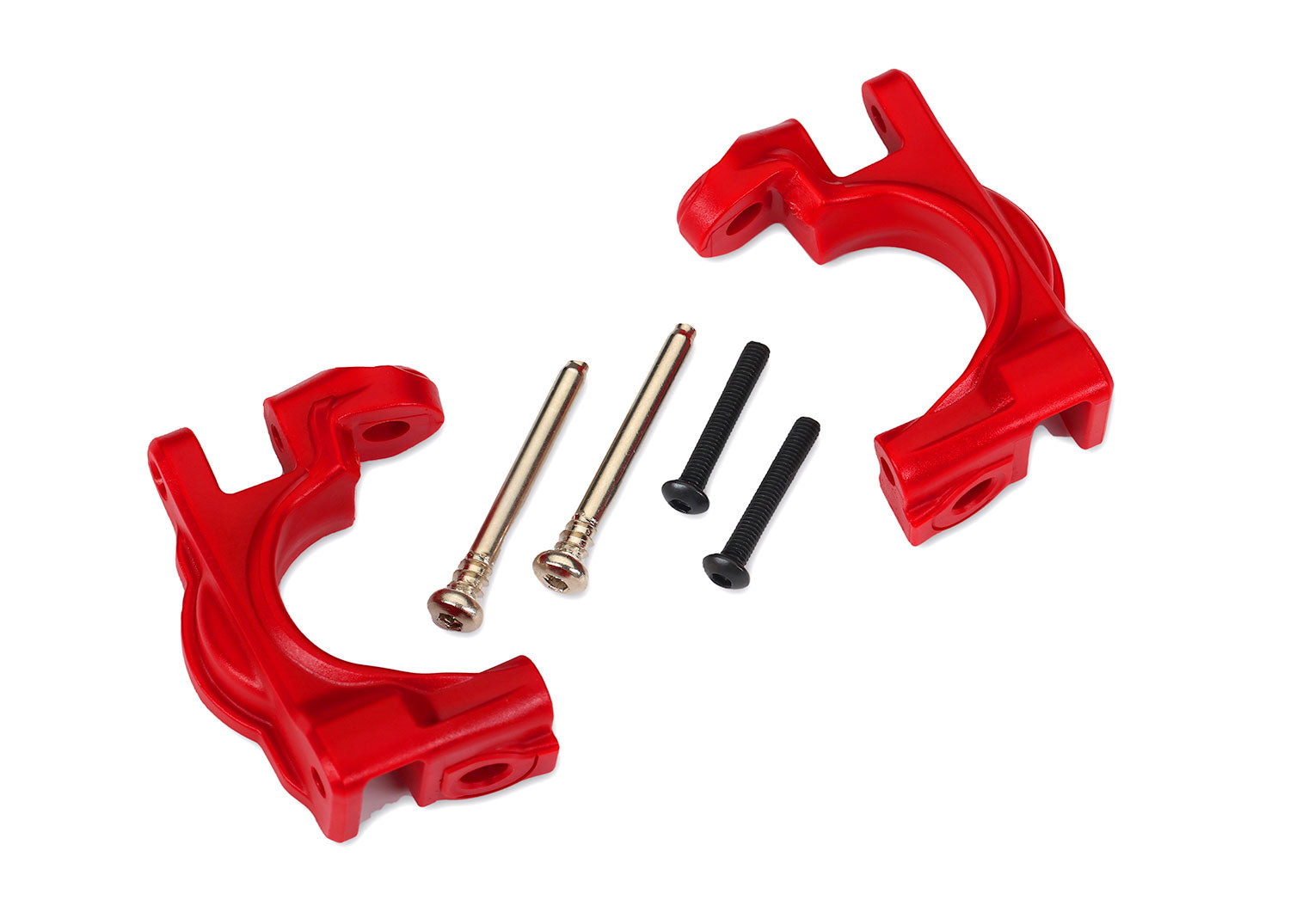 Traxxas 4x4 Extreme Heavy Duty Caster Blocks (Red) (2)