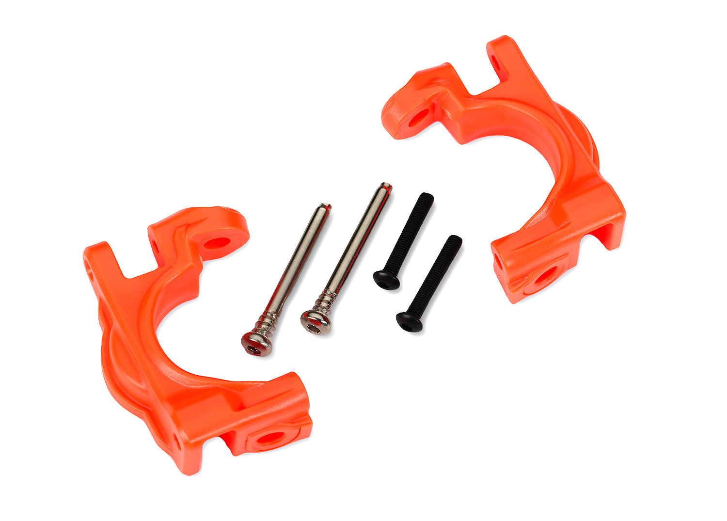 Traxxas 4x4 Extreme Heavy Duty Caster Blocks (Orange) (2)