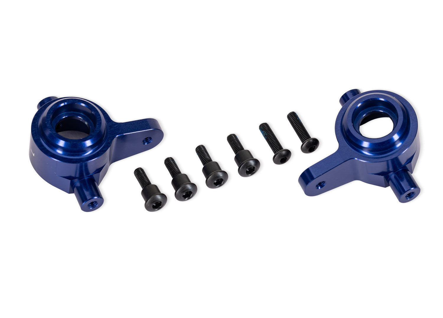 Traxxas 4X4 HD Aluminum Steering Blocks (Blue)