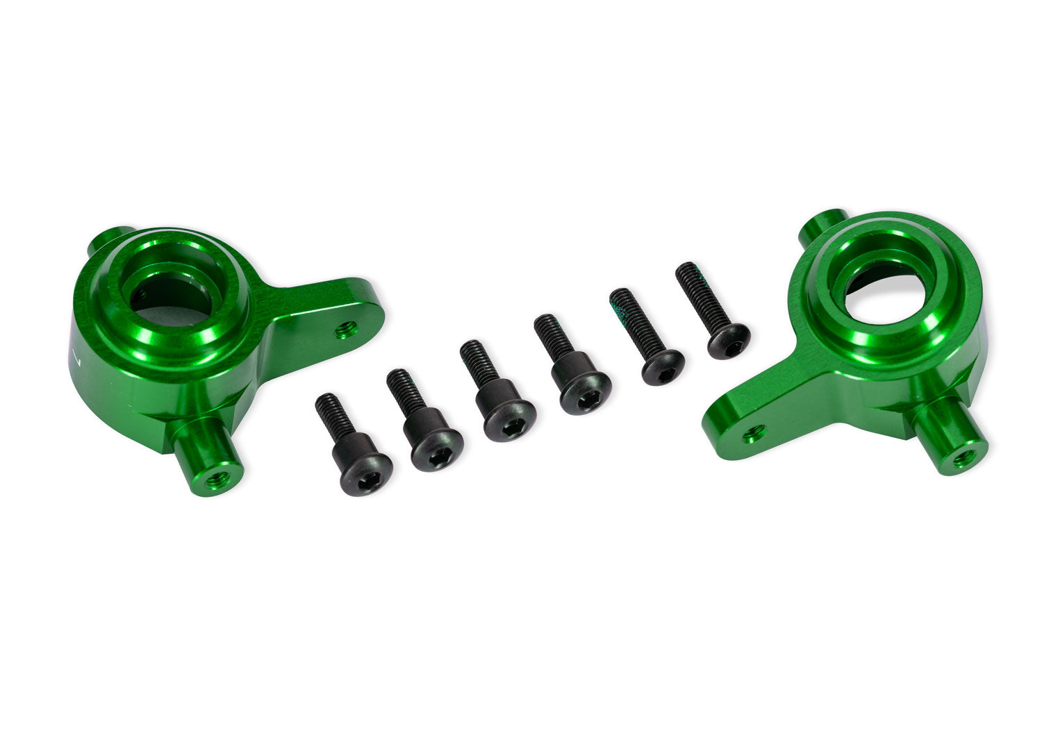 Traxxas 4X4 HD Aluminum Steering Blocks (Green)