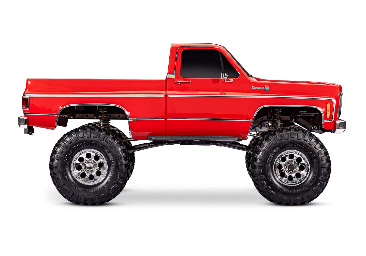 Traxxas TRX-4 1/10 High Trail Edition RC Crawler w/1979 Chevy K10 Truck Body (Red) &/TQi 2.4GHz Radio