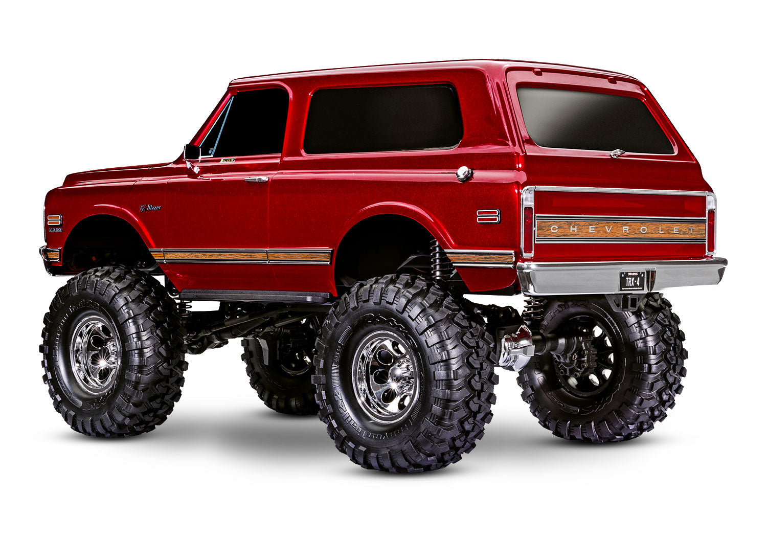 Traxxas TRX-4 1/10 High Trail Edition RC Crawler w/'72 Chevy K5 Blazer Body (Red) & TQi 2.4GHz Radio