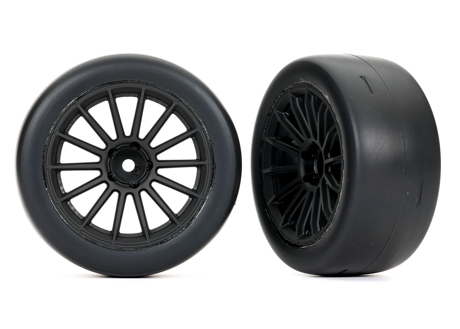 Traxxas Sticky 2.0" Response Pre-Mounted Tires w/Multi-Spoke Wheels (Black) (2) (Rear)
