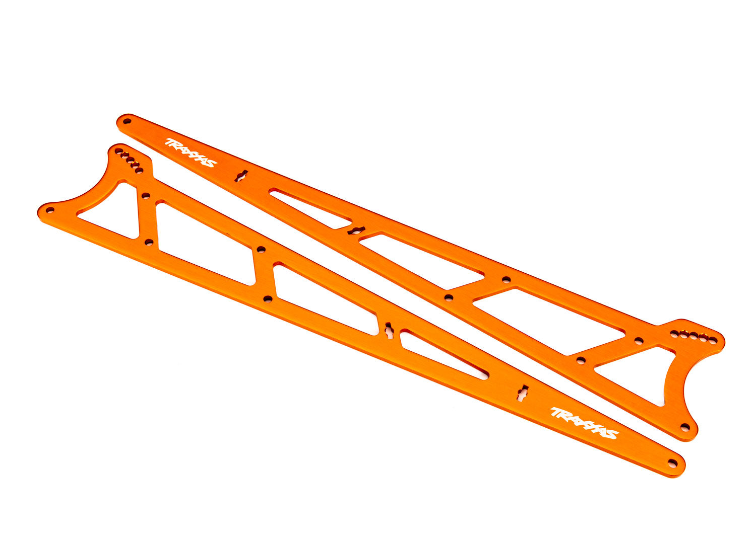 Traxxas Aluminum Wheelie Bar Side Plates (Orange) (2)