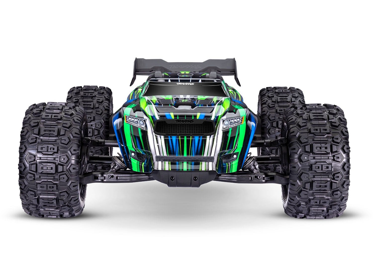 Traxxas Sledge RTR 6S 4WD Electric Brushless 1/8 Monster Truck (Green) w/Belted Sledgehammer Tires & TQi 2.4GHz TSM Radio
