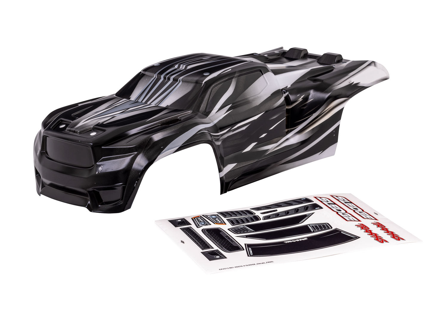 Traxxas Sledge Clear Body w/Decals (Prographix)