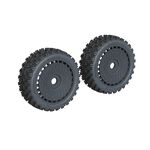 ARRMA DBoots Fortress Set 2 Paia Pneumatici Incollati Neri ARA550112 - Gomma Multistrada Per Modellismo RC, Trazione Eccezionale
