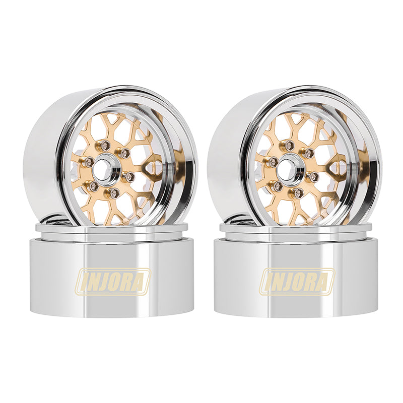 INJORA 1.9" ModuWheel Brass & Aluminum -9.65mm Offset Wheels For 1/10 RC Crawlers