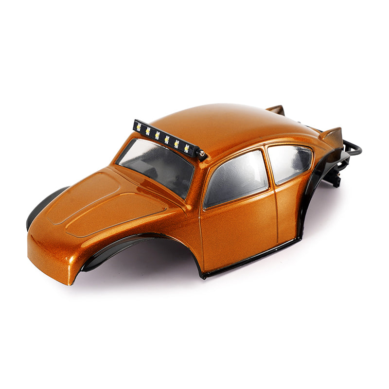 INJORA BUG24 Body With Interior For 1/24 SCX24 C10 JLU Bronco Base Camp (Orange)