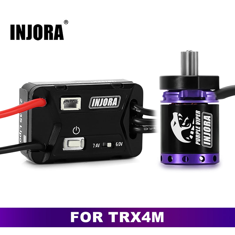 INJORA MBL32 G2 Waterproof Brushless ESC & 1721 Purple Viper Motor For 1/18 TRX4M Ascent-18