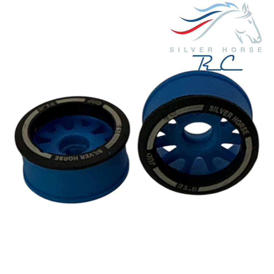 NEXX Racing Mini-Z RWD "JUD" EVO Front Threaded Side-Wall Carbon-Fiber Rims (0mm Offset) (Blue) (2) (Copy)