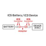 Spektrum RC 4" IC5 Battery to IC3 Device SMART Battery Adapter Cable