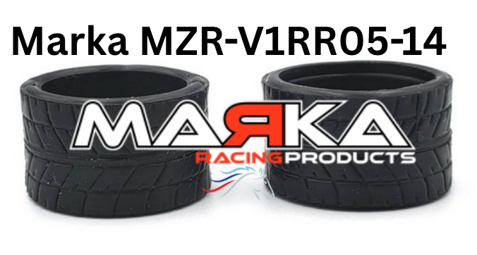 MZR-V1RR 14mm Rear Tire Marka V1 Mini-Z RCP Rubber Rear Radial Tire
