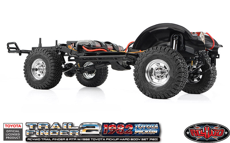 RC4WD Trail Finder 2 1/10 RTR 4WD Electric Trail Truck w/1982 Toyota Pickup Body (Red) w/2.4GHz Transmitter