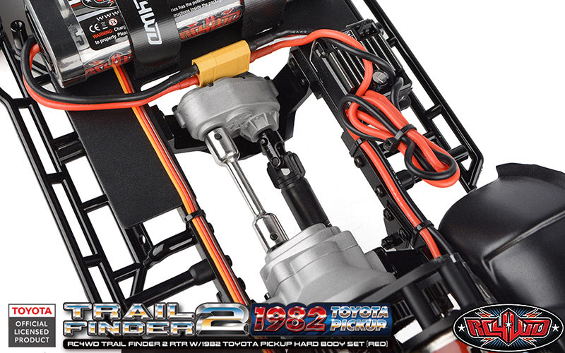 RC4WD Trail Finder 2 1/10 RTR 4WD Electric Trail Truck w/1982 Toyota Pickup Body (Red) w/2.4GHz Transmitter