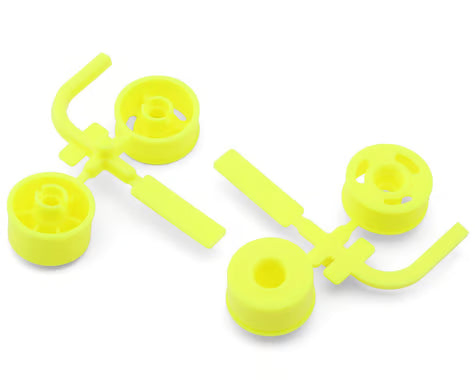 Team Associated RC28R Wheels Set (Yellow)