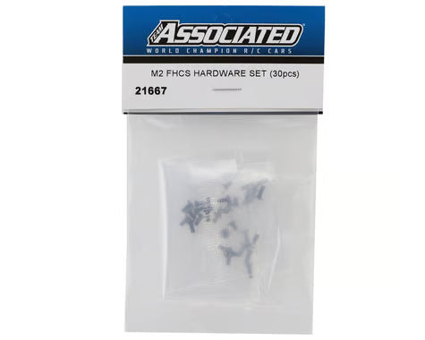 Team Associated RC28 2mm Flat Head Hardware Set (30)