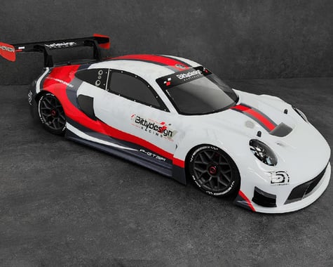 Bittydesign P-GT3R Pre-Painted 1/7 Supercar Body (White/Red) (Arrma Infraction/Limitless)