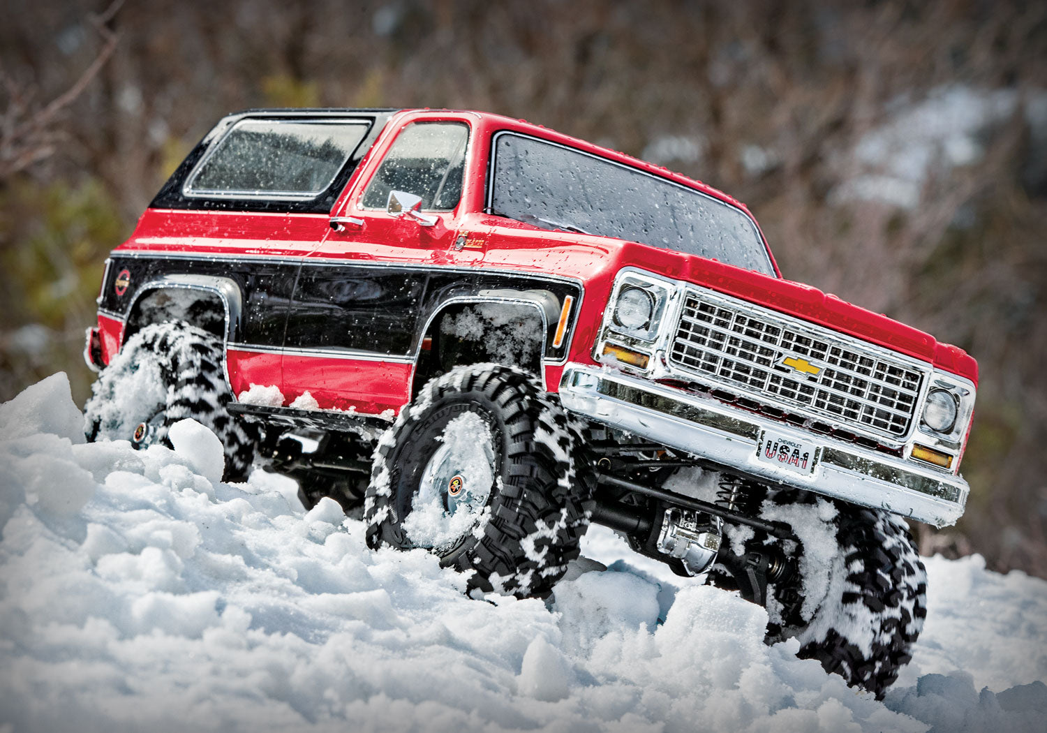Traxxas TRX-4® 1/10 Trail Crawler Truck w/1979 Chevrolet Blazer Clipless Body (Red) w/TQi™ 2.4GHz Radio