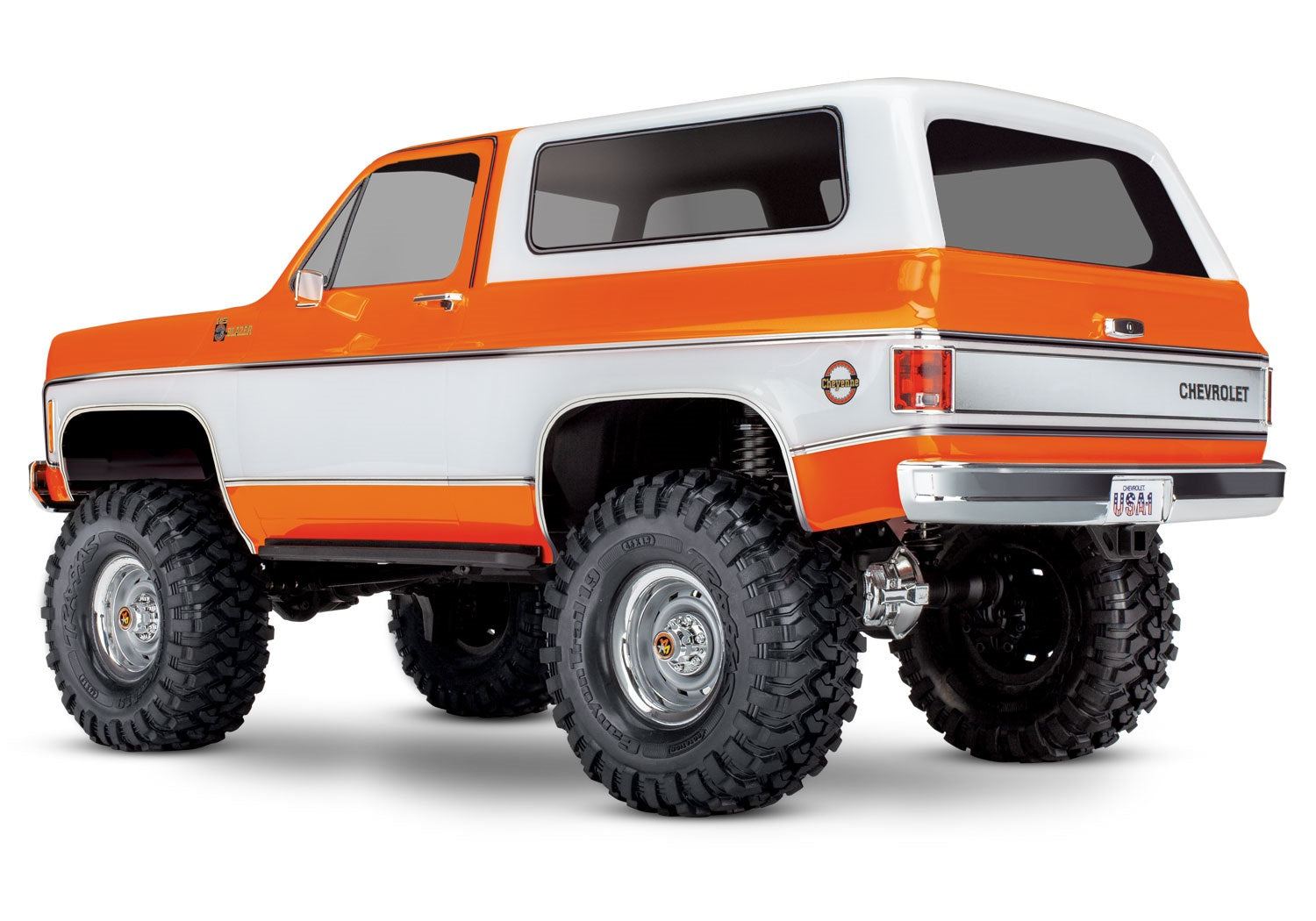 Traxxas TRX-4® 1/10 Trail Crawler Truck w/1979 Chevrolet Blazer Clipless Body (Orange) w/TQi™ 2.4GHz Radio