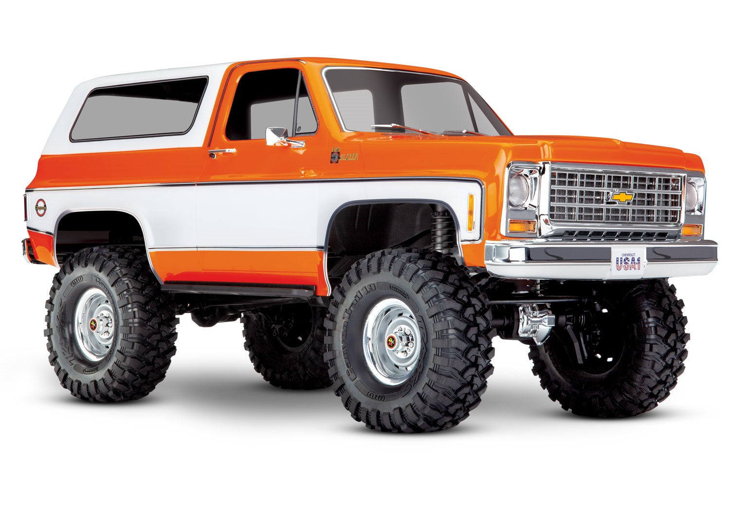 Traxxas TRX-4® 1/10 Trail Crawler Truck w/1979 Chevrolet Blazer Clipless Body (Orange) w/TQi™ 2.4GHz Radio