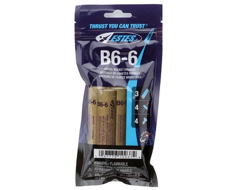 Estes B6-6 Bagged Rocket Engines (3)