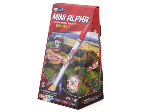 Estes Mini Alpha™ Flying Model Rocket Starter Set