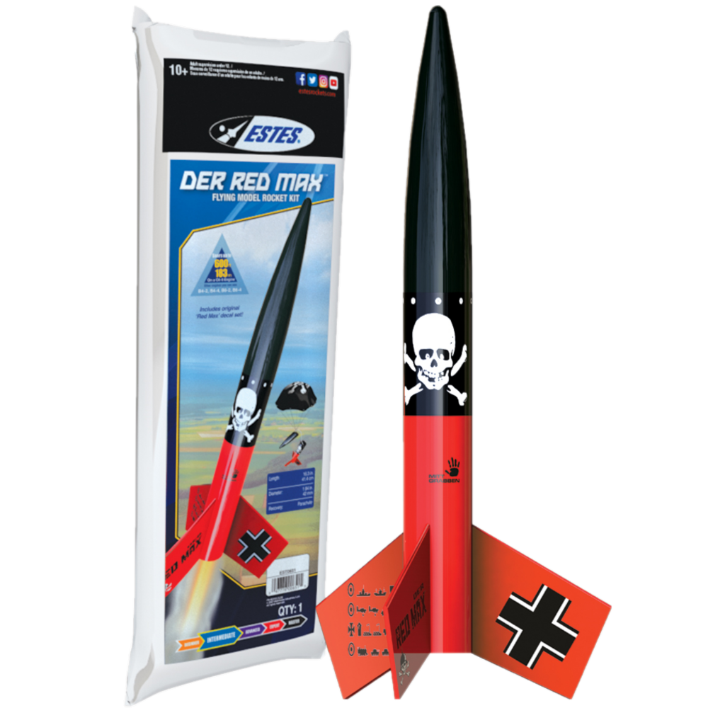 Estes Der Red Max Rocket Kit (Skill Level 1)
