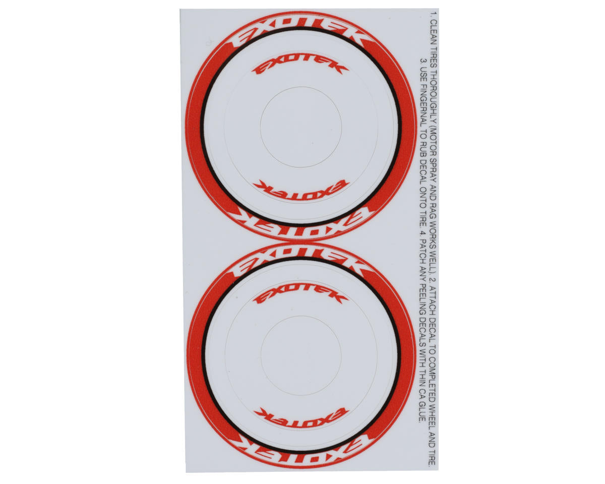 Exotek F1 Rear Rubber Tires (2) (Super Soft)