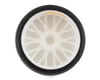 GRP Tires GT - TO4 Slick Belted Pre-Mounted 1/8 Buggy Tires (White) (2) (XB3) w/FLEX Wheel