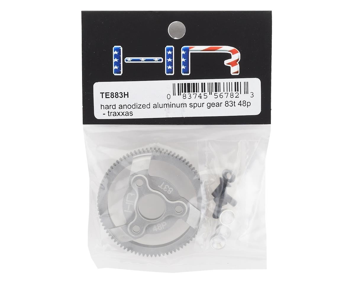 Hot Racing 48P Hard Anodized Aluminum Spur Gear for Traxxas 2WD (83T)